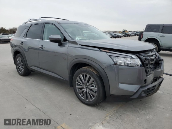 2024 Nissan Pathfinder SL with VIN 5N1DR3CB9RC223683, listed as a Copart auction lot 41902835 with 6,915 mi miles and Salvage title. Bid and sale history available at DreamBid. Image 4.