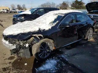 2018 Acura TLX w/Advance Pkg with VIN 19UUB2F79JA012446, listed as a Copart auction lot 45743865 with 65,124 mi miles and Salvage Title. Bid and sale history available at carsss.com. Image 1.