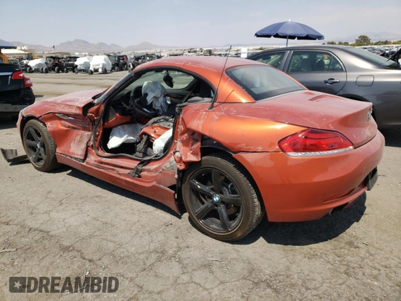 2014 BMW Z4 sDrive28i with VIN WBALL5C50EJ105435, listed as a Copart auction lot 63143824 with 0 mi miles and Salvage Title. Bid and sale history available at carsss.com. Image 2.