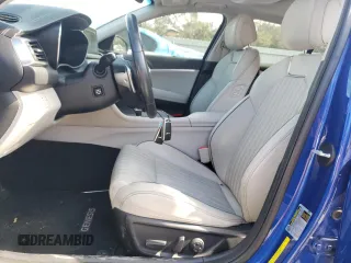 2019 Genesis G70 Advanced with VIN KMTG34LA0KU031831, listed as a Copart auction lot 74496674 with 46,714 mi miles and Salvage Title. Bid and sale history available at DreamBid. Image 7.
