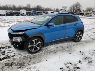 2018 Hyundai Kona Ultimate with VIN KM8K5CA55JU102809, listed as a Copart auction lot 44889365 with 55,106 mi miles and Salvage Title. Bid and sale history available at carsss.com. Image 1.