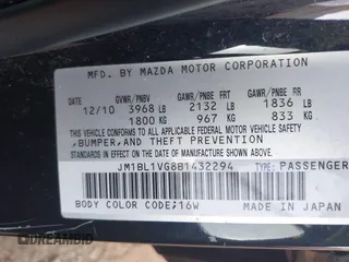 2011 Mazda 3 i Touring with VIN JM1BL1VG8B1432294, listed as a IAAI auction lot 42219463 with 147,737 mi miles and . Bid and sale history available at DreamBid. Image 9.