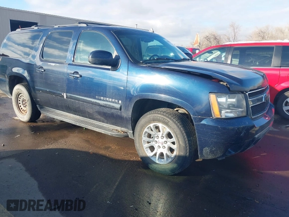 2008 Chevrolet Suburban LTZ with VIN 1GNFK16Y68R143010, listed as a IAAI auction lot 41209402 with 160,182 mi miles. Bid and sale history available at carsss.com. Image 1.