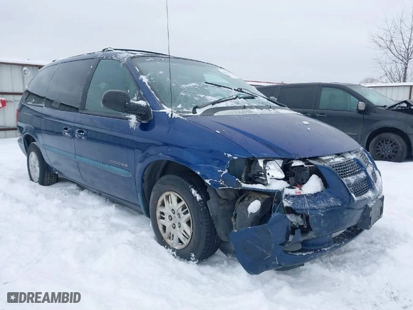 2001 Dodge Caravan Sport with VIN 2B4GP44RX1R229672, listed as a IAAI auction lot 41494222 with 217,673 mi miles. Bid and sale history available at carsss.com. Image 1.