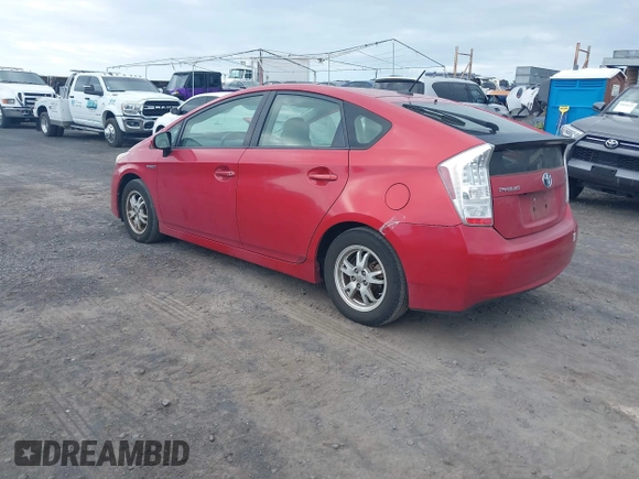 2011 Toyota Prius I with VIN JTDKN3DU0B1435476, listed as a IAAI auction lot 41723983 with 218,997 mi miles. Bid and sale history available at carsss.com. Image 3.