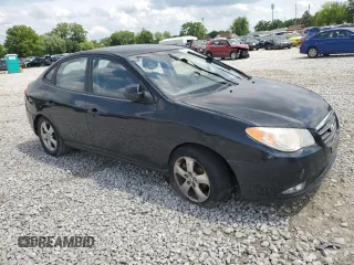 2007 Hyundai Elantra GLS with VIN KMHDU46D07U034414, listed as a Copart auction lot 58352395 with 107,767 mi miles and Salvage title. Bid and sale history available at DreamBid. Image 4.