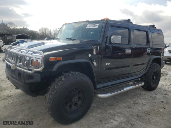 2004 Hummer H2 with VIN 5GRGN23U54H118187, listed as a Copart auction lot 76258264 with NaN miles and Salvage Title. Bid and sale history available at carsss.com. Image 1.