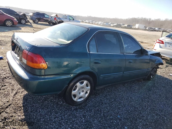 1998 Honda Civic EX with VIN 2HGEJ8548WH511734, listed as a Copart auction lot 46406175 with 215,785 mi miles and Salvage Title. Bid and sale history available at carsss.com. Image 3.