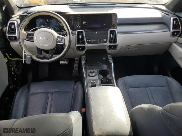 2022 Kia Sorento Plug-In Hybrid SX Prestige with VIN KNDRMDLH5N5115918, listed as a Copart auction lot 85520074 with 37,606 mi miles and Salvage Title. Bid and sale history available at carsss.com. Image 8.