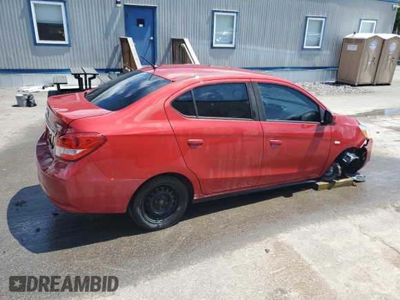 2019 Mitsubishi Mirage ES with VIN ML32F3FJ4KHF13299, listed as a Copart auction lot 58901695 with 58,644 mi miles and Salvage title. Bid and sale history available at DreamBid. Image 3.