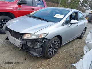 2014 Honda Civic Sedan EX-L with VIN 19XFB2F92EE034509, listed as a IAAI auction lot 41941168 with 89,926 mi miles. Bid and sale history available at carsss.com. Image 2.