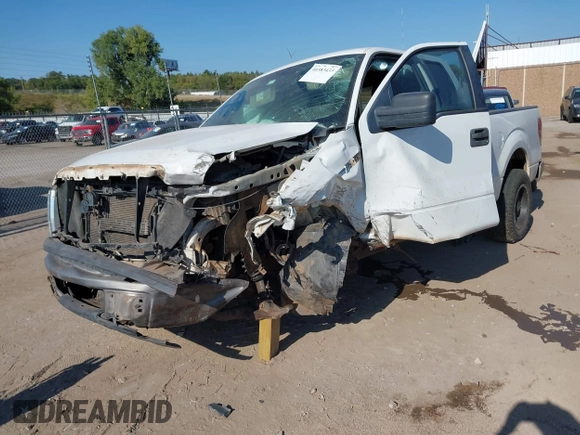 2010 Ford F-150 XL with VIN 1FTFX1CV5AKE80514, listed as a IAAI auction lot 40383433 with 142,072 mi miles. Bid and sale history available at carsss.com. Image 2.