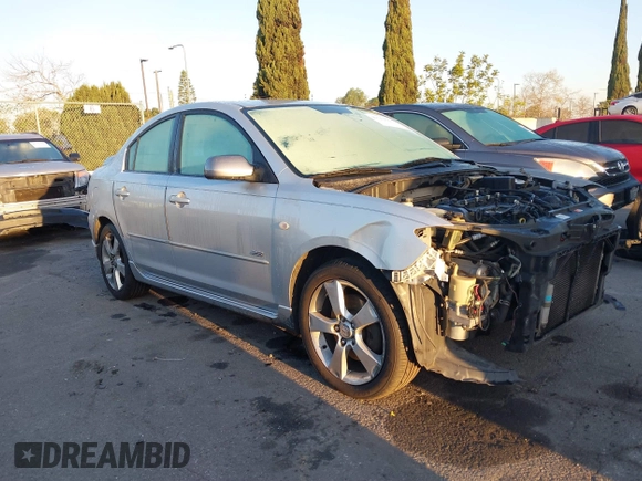 2005 Mazda 3 s with VIN JM1BK323X51247345, listed as a IAAI auction lot 41761337 with 156,060 mi miles. Bid and sale history available at carsss.com. Image 1.