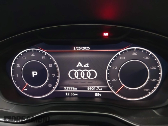 2018 Audi A4 Premium with VIN WAUKMAF4XJA210708, listed as a IAAI auction lot 41866816 with 92,999 mi miles. Bid and sale history available at carsss.com. Image 7.