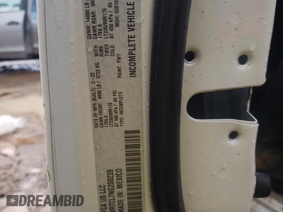 2022 Ram 3500 Tradesman z VIN 3C7WRTCL7NG200239, wystawiony jako Copart lot #55245305 z przebiegiem 43 174 mil mil oraz Szkoda całkowita • Salvage title. Historia ofert i sprzedaży dostępna na DreamBid. Obrazek 12.