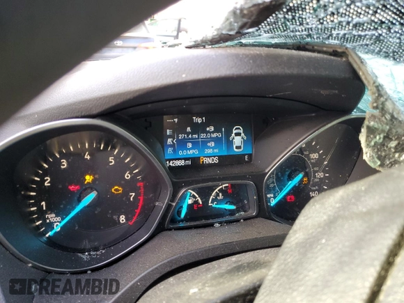 2018 Ford Escape SE with VIN 1FMCU0G95JUB49807, listed as a Copart auction lot 49744025 with 142,868 mi miles and Non Repairable. Bid and sale history available at carsss.com. Image 9.