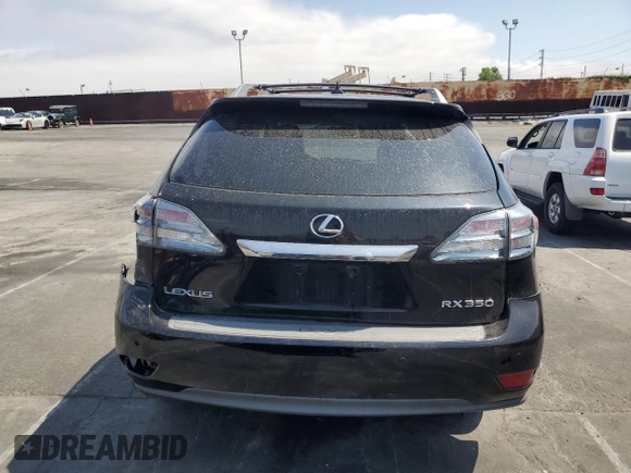 2010 Lexus RX 350 with VIN JTJZK1BA1A2407924, listed as a Copart auction lot 60111855 with 157,055 mi miles and Salvage title. Bid and sale history available at DreamBid. Image 6.