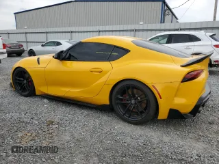2020 Toyota GR Supra 3.0 with VIN WZ1DB4C08LW024774, listed as a Copart auction lot 74822354 with 0 mi miles and Salvage Title. Bid and sale history available at carsss.com. Image 2.