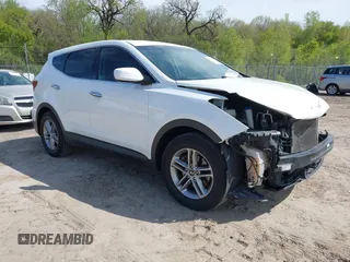 2018 Hyundai Santa Fe 2.4L with VIN 5NMZT3LB8JH075561, listed as a IAAI auction lot 42221205 with 156,068 mi miles and . Bid and sale history available at DreamBid. Image 1.