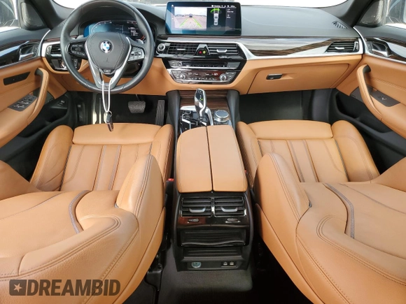 2023 BMW 5 Series 540i with VIN WBA53BJ07PCM01445, listed as a Copart auction lot 55084525 with 20,598 mi miles and Salvage title. Bid and sale history available at DreamBid. Image 8.