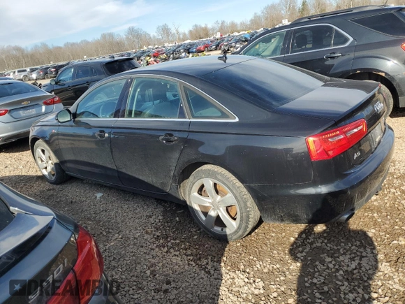 2012 Audi A6 3.0T Premium Plus with VIN WAUBGAFC3CN007279, listed as a Copart auction lot 50125415 with 126,408 mi miles and Salvage Title. Bid and sale history available at carsss.com. Image 2.