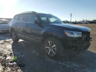 2022 Volkswagen Atlas SE with VIN 1V2LP2CAXNC521420, listed as a Copart auction lot 87450604 with 72,350 mi miles and Salvage title. Bid and sale history available at DreamBid. Image 4.