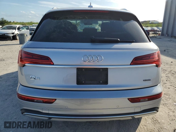 2021 Audi Q5 Prestige with VIN WA1CAAFY1M2007556, listed as a Copart auction lot 87270094 with 51,786 mi miles and Non Repairable. Bid and sale history available at carsss.com. Image 6.