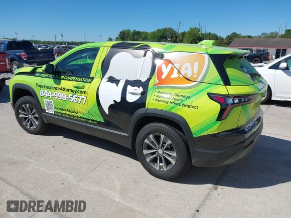 2025 Chevrolet Equinox FWD LT with VIN 3GNAXHEGXSL132345, listed as a IAAI auction lot 41822151 with 13,743 mi miles and . Bid and sale history available at DreamBid. Image 3.