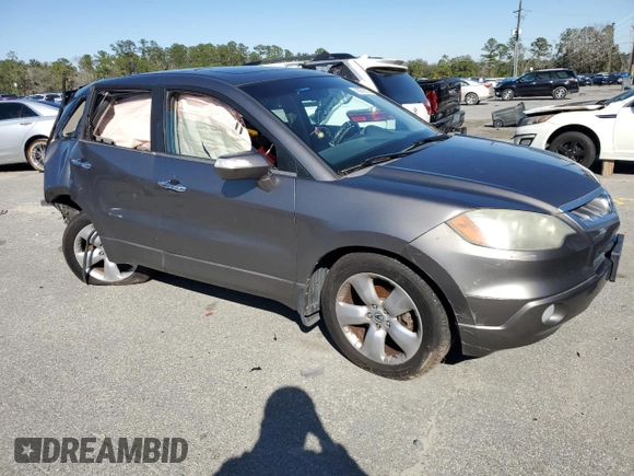 2008 Acura RDX with VIN 5J8TB18288A020376, listed as a Copart auction lot 45978615 with 0 mi miles and Salvage Title. Bid and sale history available at carsss.com. Image 4.