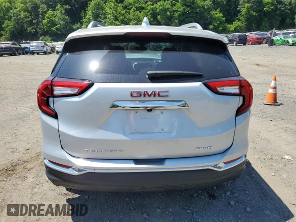 2022 GMC Terrain SLT with VIN 3GKALVEV0NL227314, listed as a Copart auction lot 62262175 with 24,837 mi miles and Salvage title. Bid and sale history available at DreamBid. Image 6.