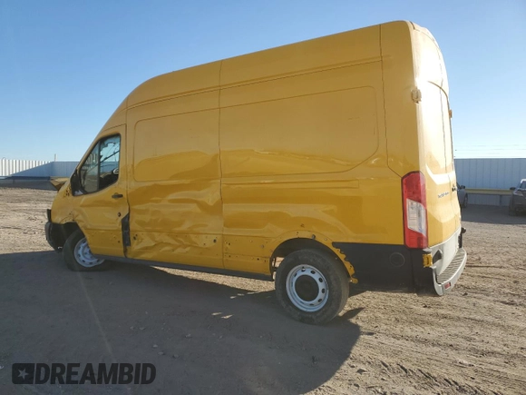 2023 Ford Transit Cargo with VIN 1FTBR1X89PKA25414, listed as a Copart auction lot 46476085 with 61,328 mi miles and Salvage title. Bid and sale history available at DreamBid. Image 2.
