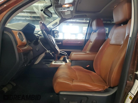 2017 Toyota Tundra Platinum with VIN 5TFAY5F1XHX653027, listed as a Copart auction lot 53504875 with 167,825 mi miles and Clean title. Bid and sale history available at DreamBid. Image 7.