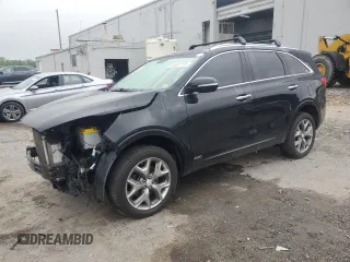 2016 Kia Sorento SXL z VIN 5XYPKDA19GG032649, wystawiony jako Copart lot #55687105 z przebiegiem 115 861 mil mil oraz Czysty tytuł • Clean title. Historia ofert i sprzedaży dostępna na DreamBid. Obrazek 1.