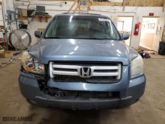 2006 Honda Pilot EX-L with VIN 5FNYF18526B003886, listed as a Copart auction lot 87386254 with 307,904 mi miles and Salvage Title. Bid and sale history available at carsss.com. Image 5.