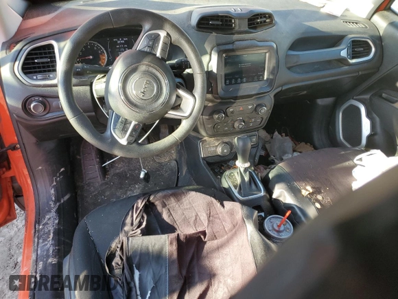 2018 Jeep Renegade Sport with VIN ZACCJBAB2JPJ31557, listed as a Copart auction lot 43350945 with 222,723 mi miles and Salvage Title. Bid and sale history available at DreamBid. Image 8.