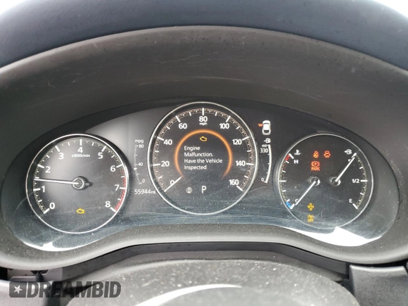 2021 Mazda CX-30 S with VIN 3MVDMBAL4MM209043, listed as a Copart auction lot 79406284 with 55,944 mi miles and Salvage title. Bid and sale history available at DreamBid. Image 9.