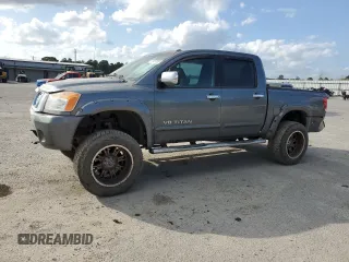 2015 Nissan Titan SV with VIN 1N6AA0EC6FN505599, listed as a Copart auction lot 51737835 with 123,407 mi miles and Salvage title. Bid and sale history available at DreamBid. Image 1.
