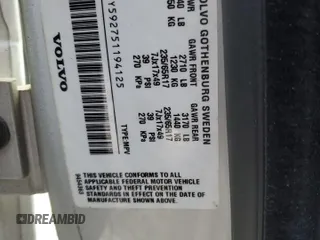 2005 Volvo XC90 with VIN YV1CY592751194125, listed as a Copart auction lot 47277945 with 112,048 mi miles and Salvage Title. Bid and sale history available at carsss.com. Image 13.