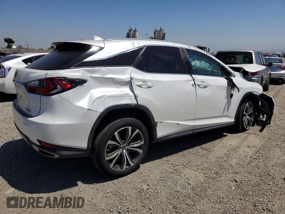 2021 Lexus RX 350 with VIN 2T2HZMAA8MC185400, listed as a Copart auction lot 60756875 with Not provided miles and Salvage title. Bid and sale history available at DreamBid. Image 3.
