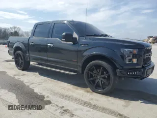 2015 Ford F-150 XLT with VIN 1FTEW1C81FKD32005, listed as a Copart auction lot 48294905 with 142,281 mi miles and Salvage Title. Bid and sale history available at carsss.com. Image 4.