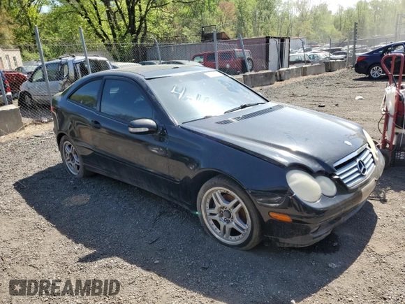 2003 Mercedes-Benz C 230 Kompressor with VIN WDBRN40J23A460301, listed as a Copart auction lot 53648495 with 133,887 mi miles and Salvage title. Bid and sale history available at DreamBid. Image 4.