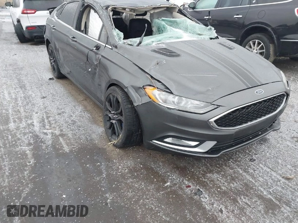 2017 Ford Fusion SE with VIN 3FA6P0H97HR199980, listed as a IAAI auction lot 41570237 with 89,612 mi miles. Bid and sale history available at carsss.com. Image 1.
