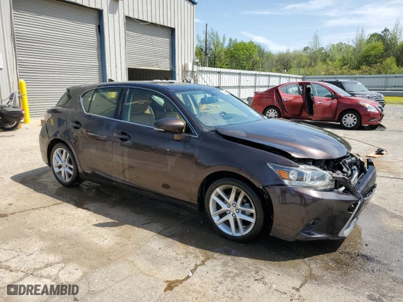 2015 Lexus CT 200h Hybrid with VIN JTHKD5BH1F2212365, listed as a Copart auction lot 52435775 with 80,294 mi miles and Salvage Title. Bid and sale history available at carsss.com. Image 4.