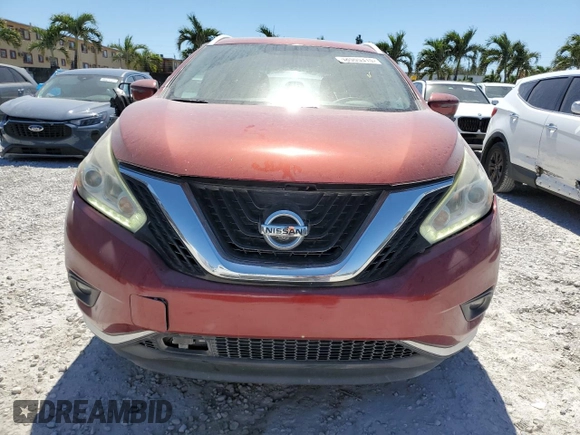 2017 Nissan Murano Platinum with VIN 5N1AZ2MG0HN124034, listed as a Copart auction lot 48555315 with 105,538 mi miles and Non Repairable. Bid and sale history available at DreamBid. Image 5.