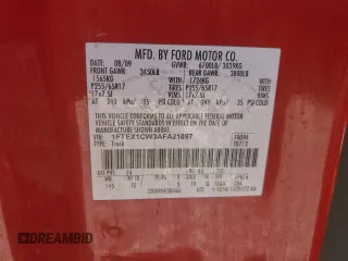 2010 Ford F-150 XL with VIN 1FTEX1CW3AFA21897, listed as a Copart auction lot 58000025 with 245,642 mi miles and Salvage title. Bid and sale history available at DreamBid. Image 12.