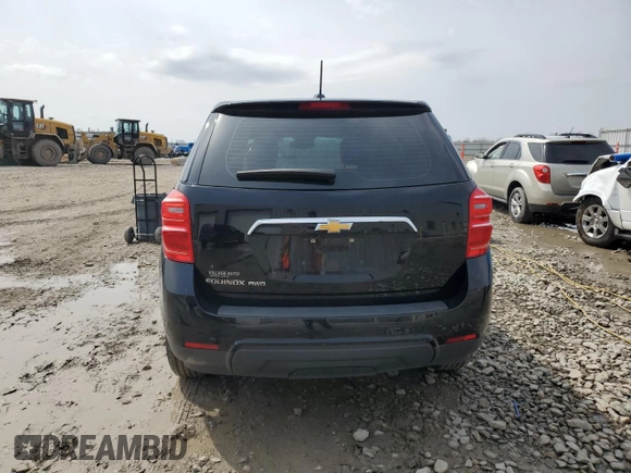 2017 Chevrolet Equinox LS with VIN 2GNFLEEK9H6250713, listed as a Copart auction lot 53553035 with 212,727 mi miles and Non Repairable. Bid and sale history available at DreamBid. Image 6.