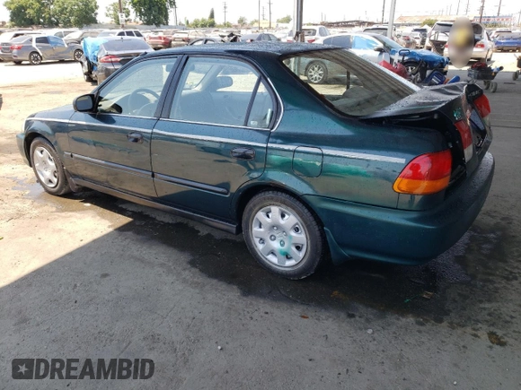 1998 Honda Civic DX with VIN JHMEJ6625WS000750, listed as a Copart auction lot 62486554 with 149,369 mi miles and Salvage Title. Bid and sale history available at DreamBid. Image 2.