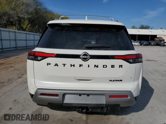 2024 Nissan Pathfinder Platinum with VIN 5N1DR3DG8RC273758, listed as a Copart auction lot 86191004 with 3,897 mi miles and Salvage Title. Bid and sale history available at carsss.com. Image 6.