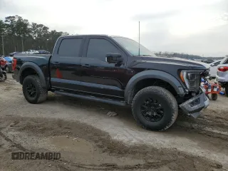 2021 Ford F-150 Raptor with VIN 1FTFW1RG9MFC19427, listed as a Copart auction lot 47066265 with 35,943 mi miles and Salvage Title. Bid and sale history available at carsss.com. Image 4.