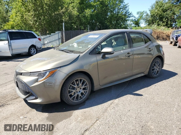 2019 Toyota Corolla Hatchback SE with VIN JTNK4RBE5K3005203, listed as a Copart auction lot 63676224 with 29,936 mi miles and Salvage Title. Bid and sale history available at carsss.com. Image 1.